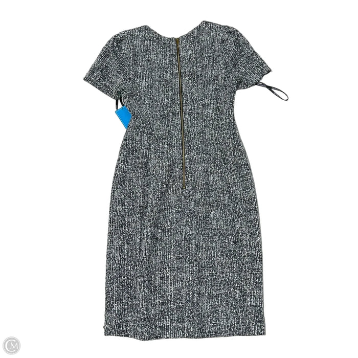 Dress Casual Midi By Calvin Klein In Black & White, Size: 8