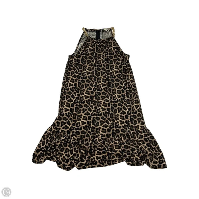 Dress Casual Midi By Michael Kors In Brown, Size: S