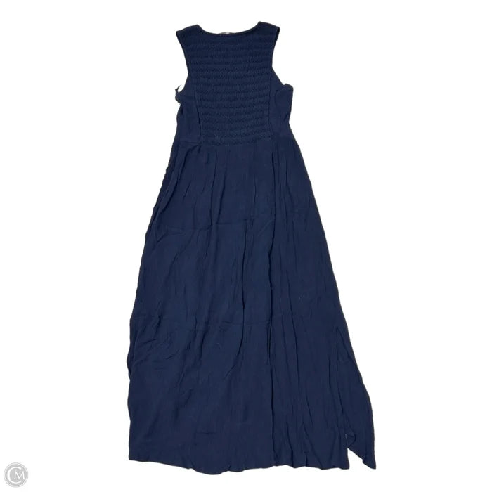 Dress Casual Midi By Zara Basic In Navy, Size: S