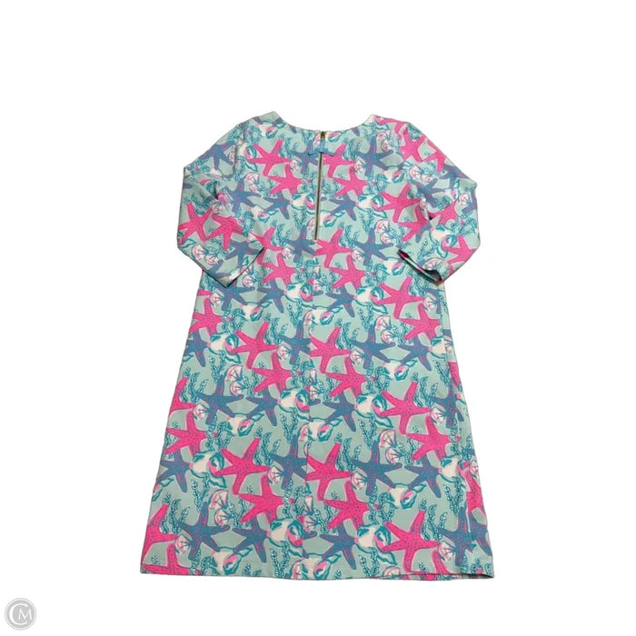 Dress Casual Short By Vineyard Vines In Blue & Pink, Size: L