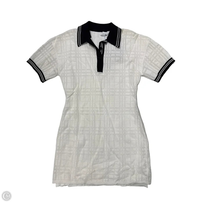 Dress Luxury Designer By Burberry In White, Size: S