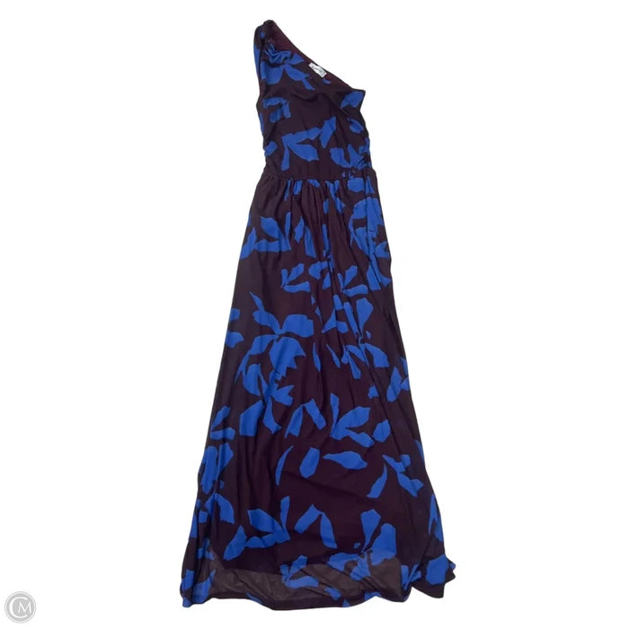 Dress Maxi By Evereve In Blue & Brown, Size: Xs
