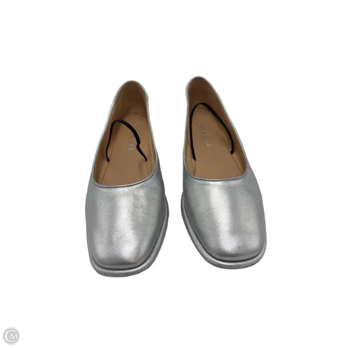 Coach Emilia Metallic Mary Jane Designer Shoes, Size: 6.5