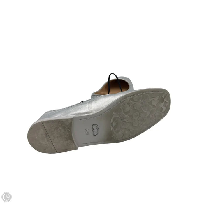 Coach Emilia Metallic Mary Jane Designer Shoes, Size: 6.5