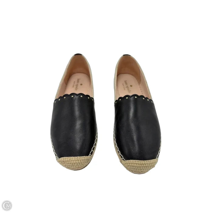 Espadrille Shoes Designer By Kate Spade In Black & Tan, Size: 9