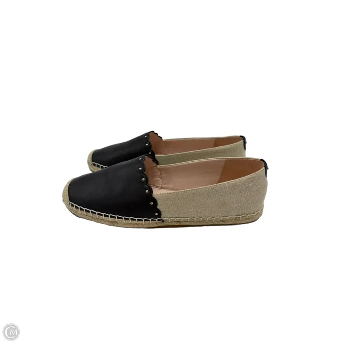 Espadrille Shoes Designer By Kate Spade In Black & Tan, Size: 9