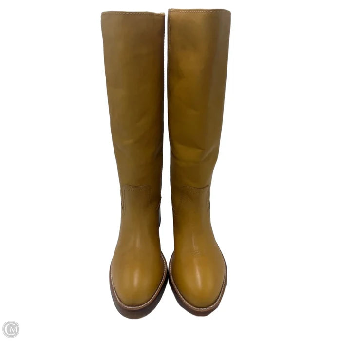 Frye Campus Leather Pull On Designer Boots, Size: 7