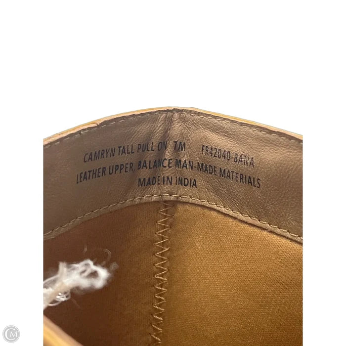 Frye Campus Leather Pull On Designer Boots, Size: 7