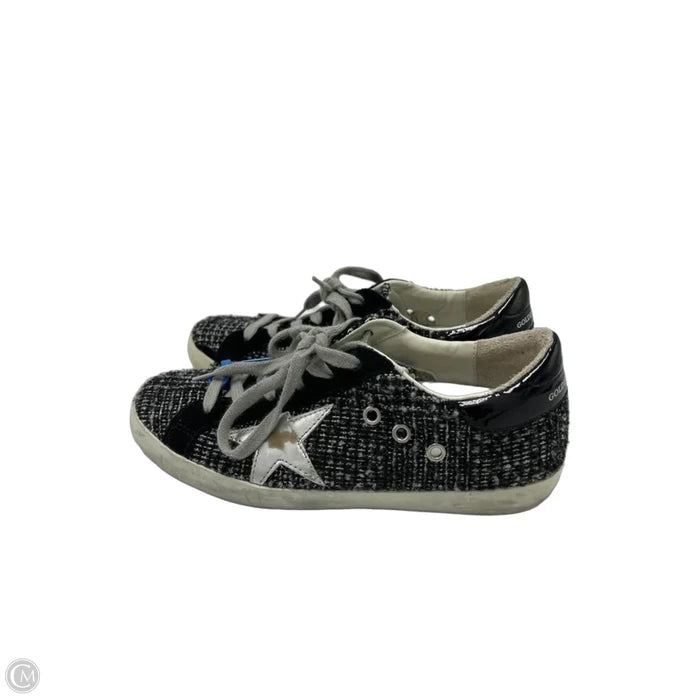 Golden Goose Superstar Boucle Tweed Luxury Sneakers, Size: 6