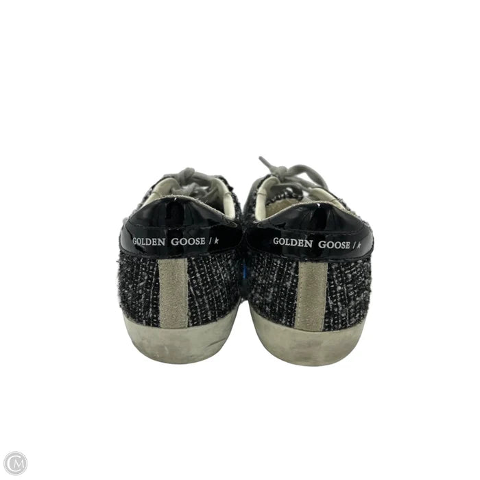 Golden Goose Superstar Boucle Tweed Luxury Sneakers, Size: 6
