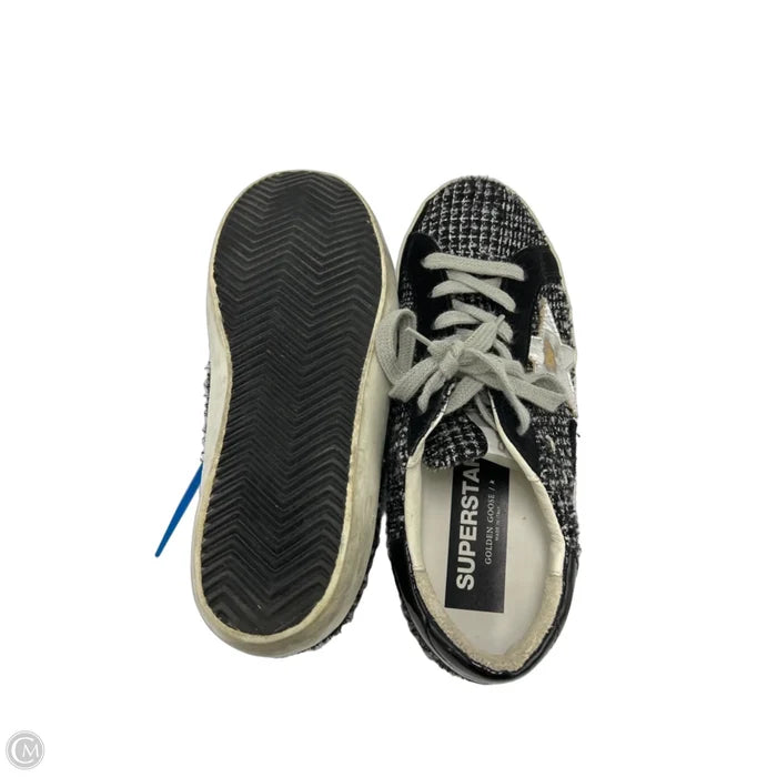 Golden Goose Superstar Boucle Tweed Luxury Sneakers, Size: 6
