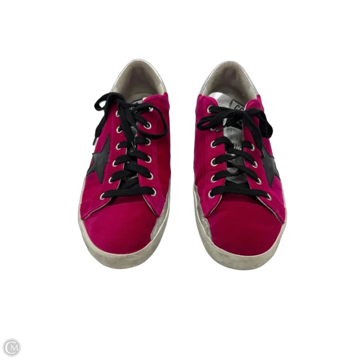 Golden Goose Superstar Trainers Luxury Shoes In Pink Velvet, Size: 9 (39)