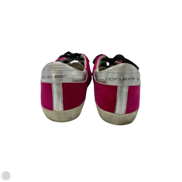 Golden Goose Superstar Trainers Luxury Shoes In Pink Velvet, Size: 9 (39)