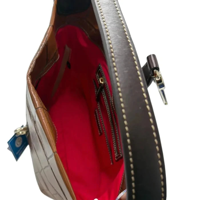 Handbag Designer By Dooney And Bourke Brown Croc