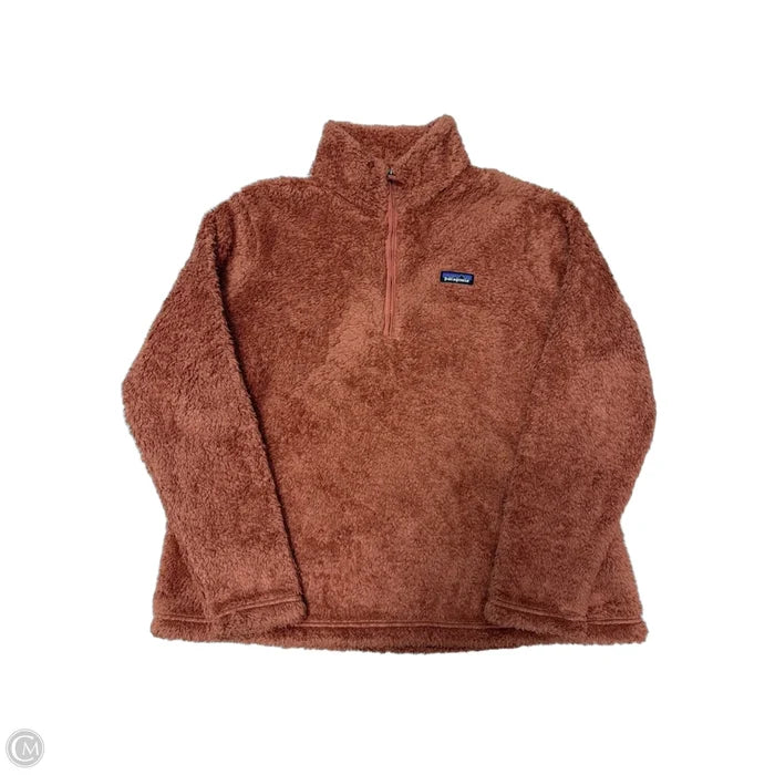 Jacket 1/2 Zip Pullover Sherpa By Patagonia In Orange, Size: XXL