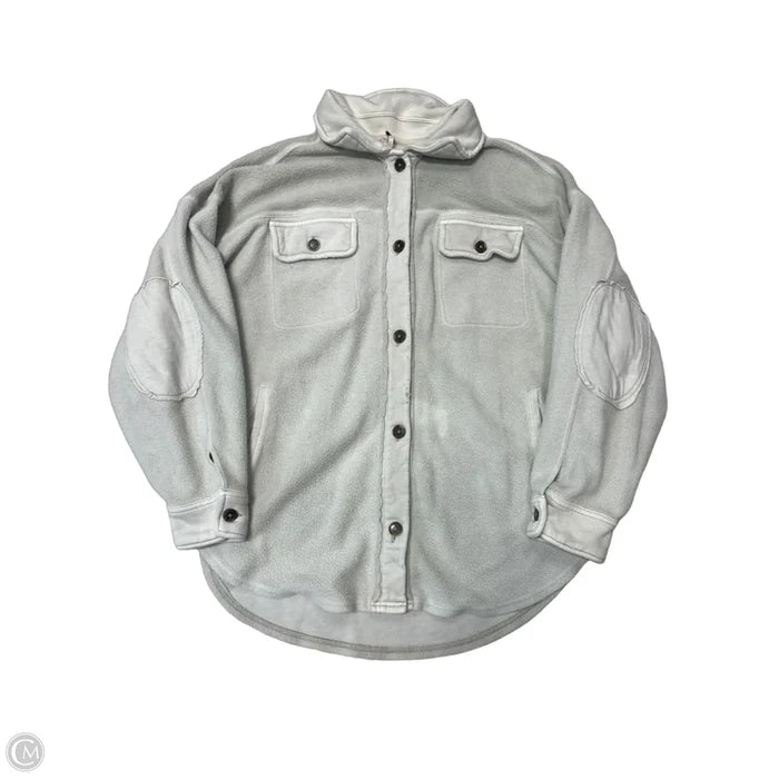 Jacket Fleece By Free People In Grey, Size: M