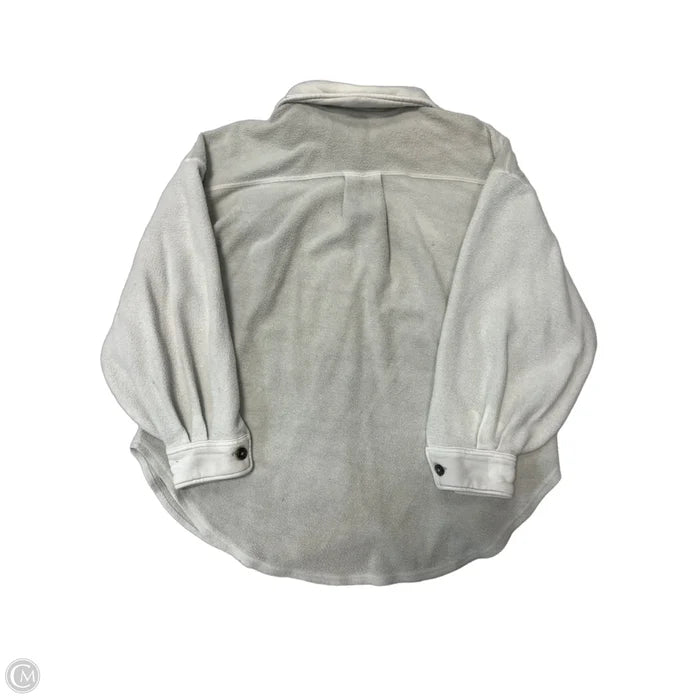 Jacket Fleece By Free People In Grey, Size: M
