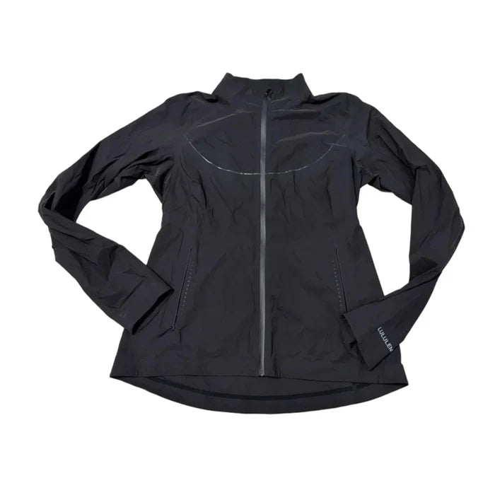 Jacket Windbreaker By Lululemon In Black, Size: L