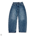 Jeans Barrel Wide Leg By Gap In Blue Denim, Size: 2