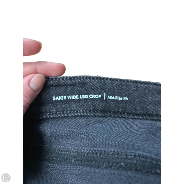 Jeans Cropped By Adriano Goldschmied In Black, Size: 8