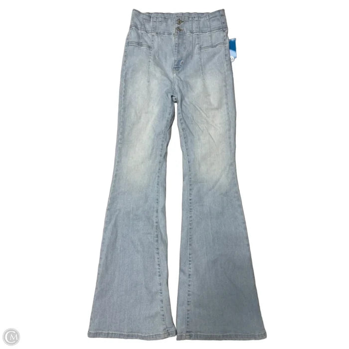 Jeans Flared By Free People In Blue Denim, Size: 10