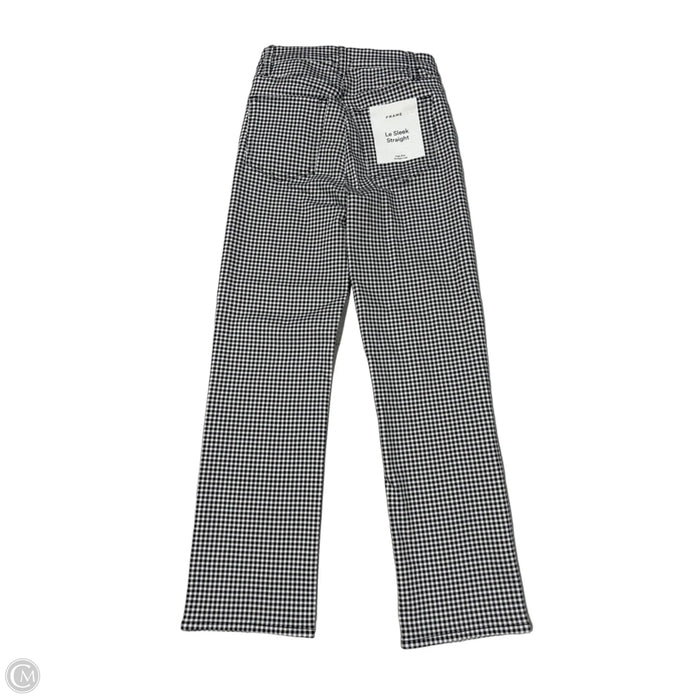 Jeans Straight By Frame In Black & White, Size: 2