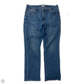 Jeans Straight By Good American In Blue Denim, Size: 16