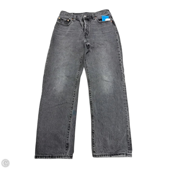 Jeans Straight By Levis In Grey Denim, Size: 6