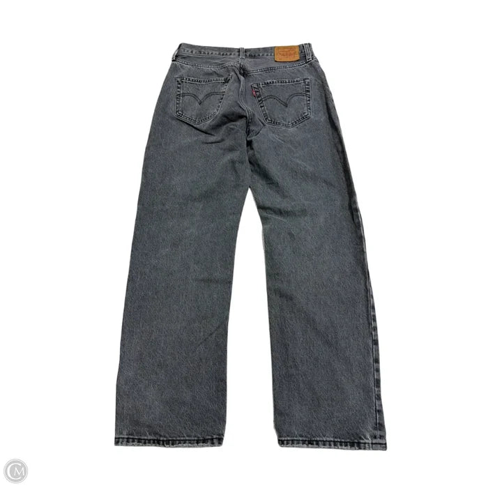 Jeans Straight By Levis In Grey Denim, Size: 6