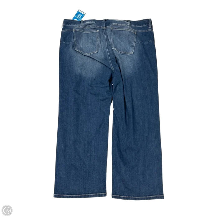 Jeans Straight By Torrid In Blue Denim, Size: 1x