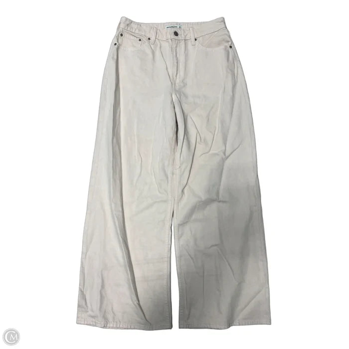 Jeans Wide Leg By Abercrombie And Fitch In Pink, Size: 4