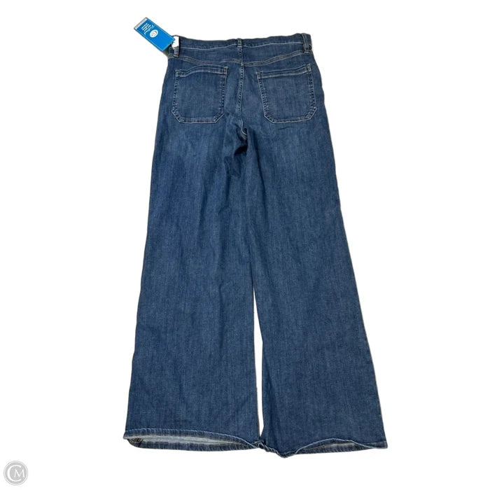Jeans Wide Leg By Frame In Blue Denim, Size: 10