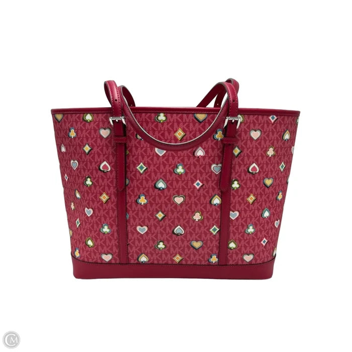 Michael Kors Jet Set Large Printed Signature Logo Designer Tote