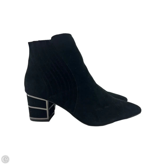 Like New! Boots Ankle Heels By Steve Madden In Black, Size: 9