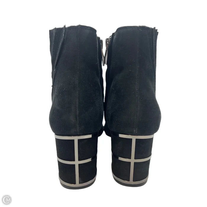 Like New! Boots Ankle Heels By Steve Madden In Black, Size: 9