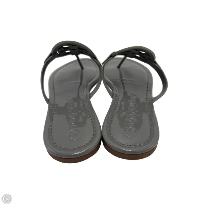 Tory Burch Miller Designer Sandals In Grey, Size: 13
