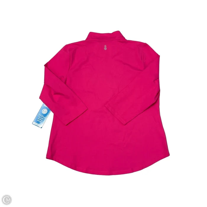 New! Athletic Top Long Sleeve Collar By Tommy Bahama In Pink, Size: L