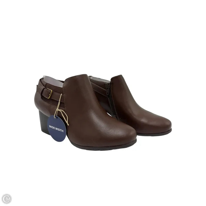 New! Boots Ankle Heels By White Mountain In Brown, Size: 6.5