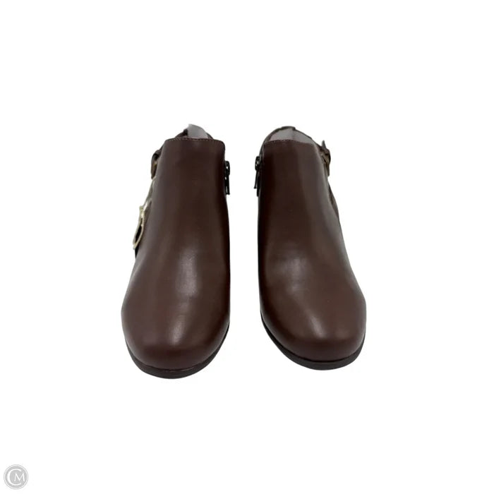 New! Boots Ankle Heels By White Mountain In Brown, Size: 6.5