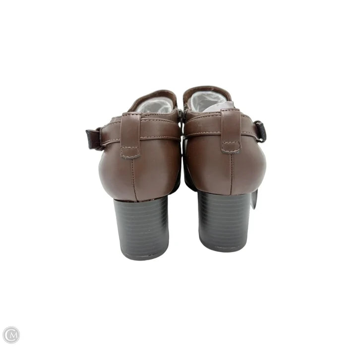 New! Boots Ankle Heels By White Mountain In Brown, Size: 6.5