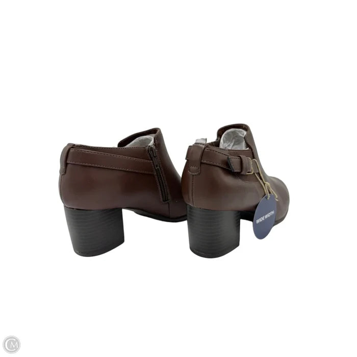 New! Boots Ankle Heels By White Mountain In Brown, Size: 6.5