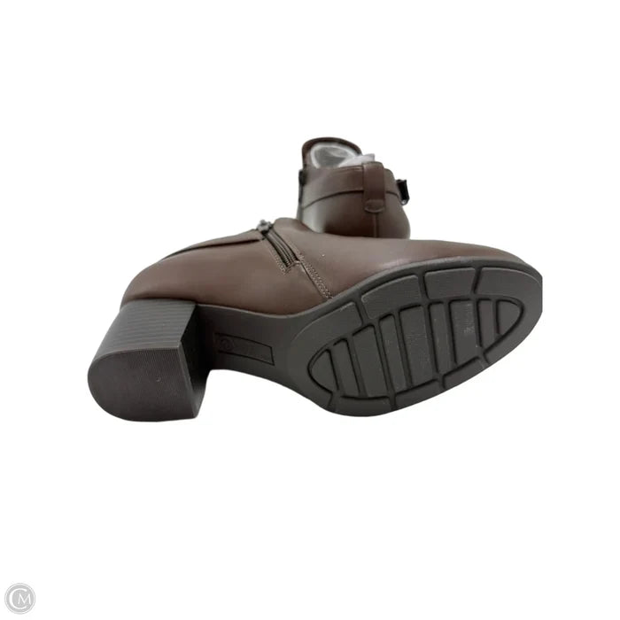 New! Boots Ankle Heels By White Mountain In Brown, Size: 6.5