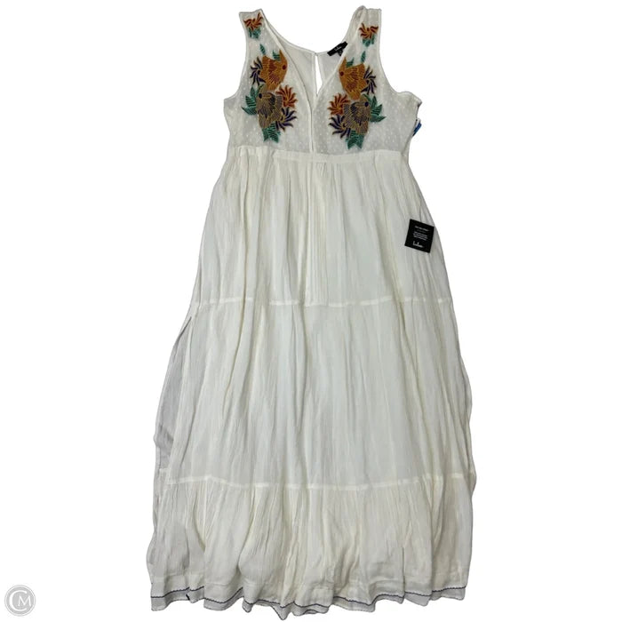 New! Dress Casual Maxi By Lulu In Green & White, Size: 1x