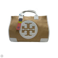 New! Tory Burch Ella Basketweave Designer Tote