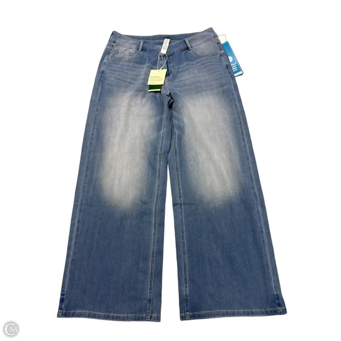 New! Jeans Wide Leg By Halara In Blue Denim, Size: M