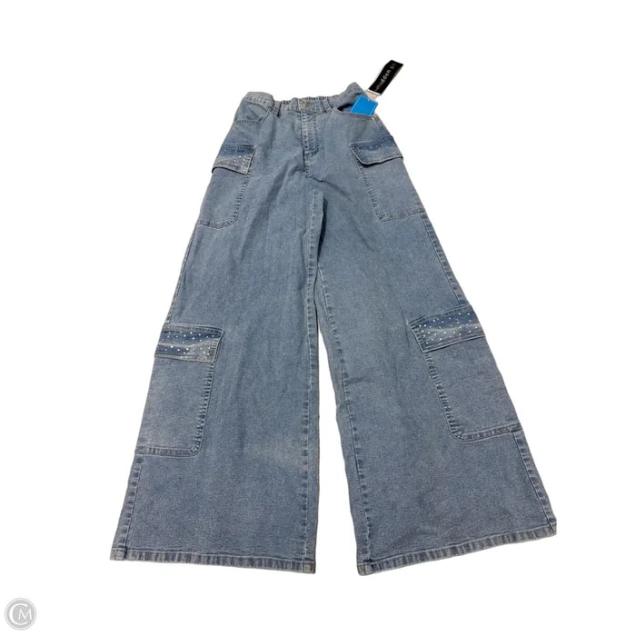 New! Jeans Wide Leg By Madden Girl In Blue, Size: S
