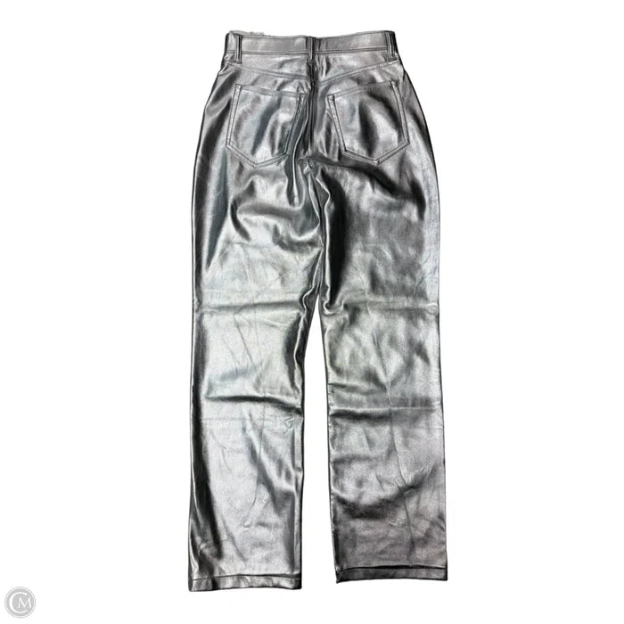 New! Pants Wide Leg By Abercrombie And Fitch In Silver, Size: 4p