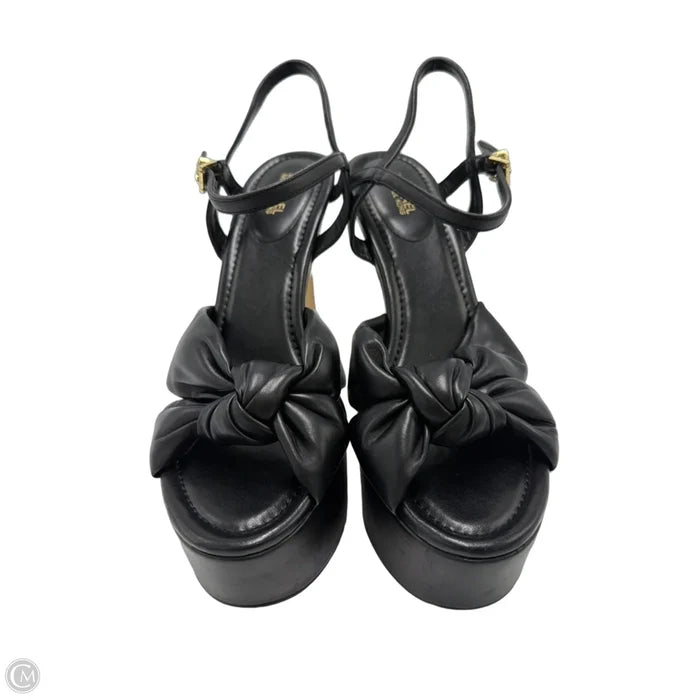 New! Sandals Heels Designer By Michael Kors In Black, Size: 9.5