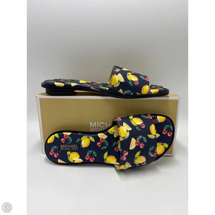 New! Shoes Designer By Michael Kors In Nautical Print, Size: 7.5