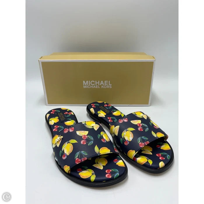 New! Shoes Designer By Michael Kors In Nautical Print, Size: 7.5